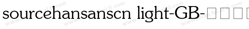 sourcehansanscn light-GB字体转换
